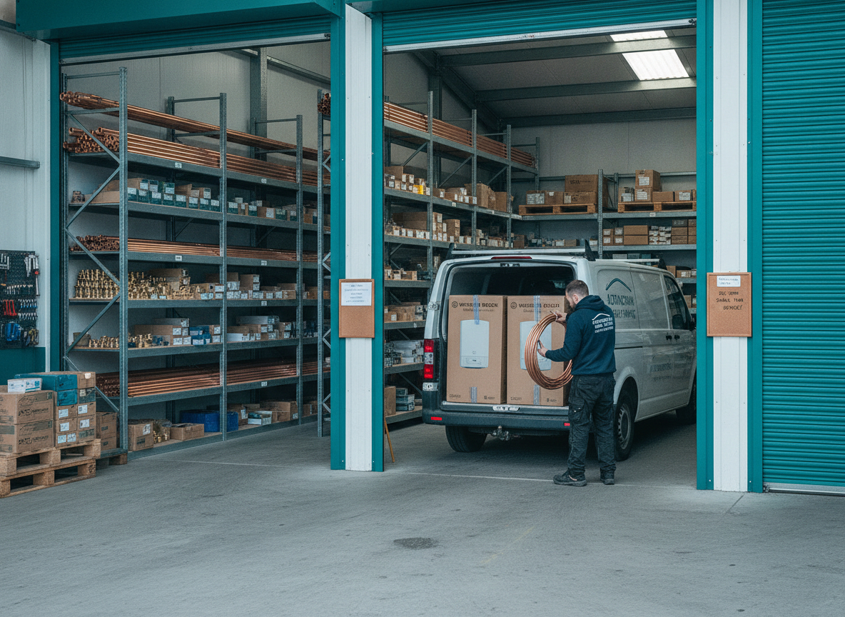 Bridgers Altrincham yard and stocked van