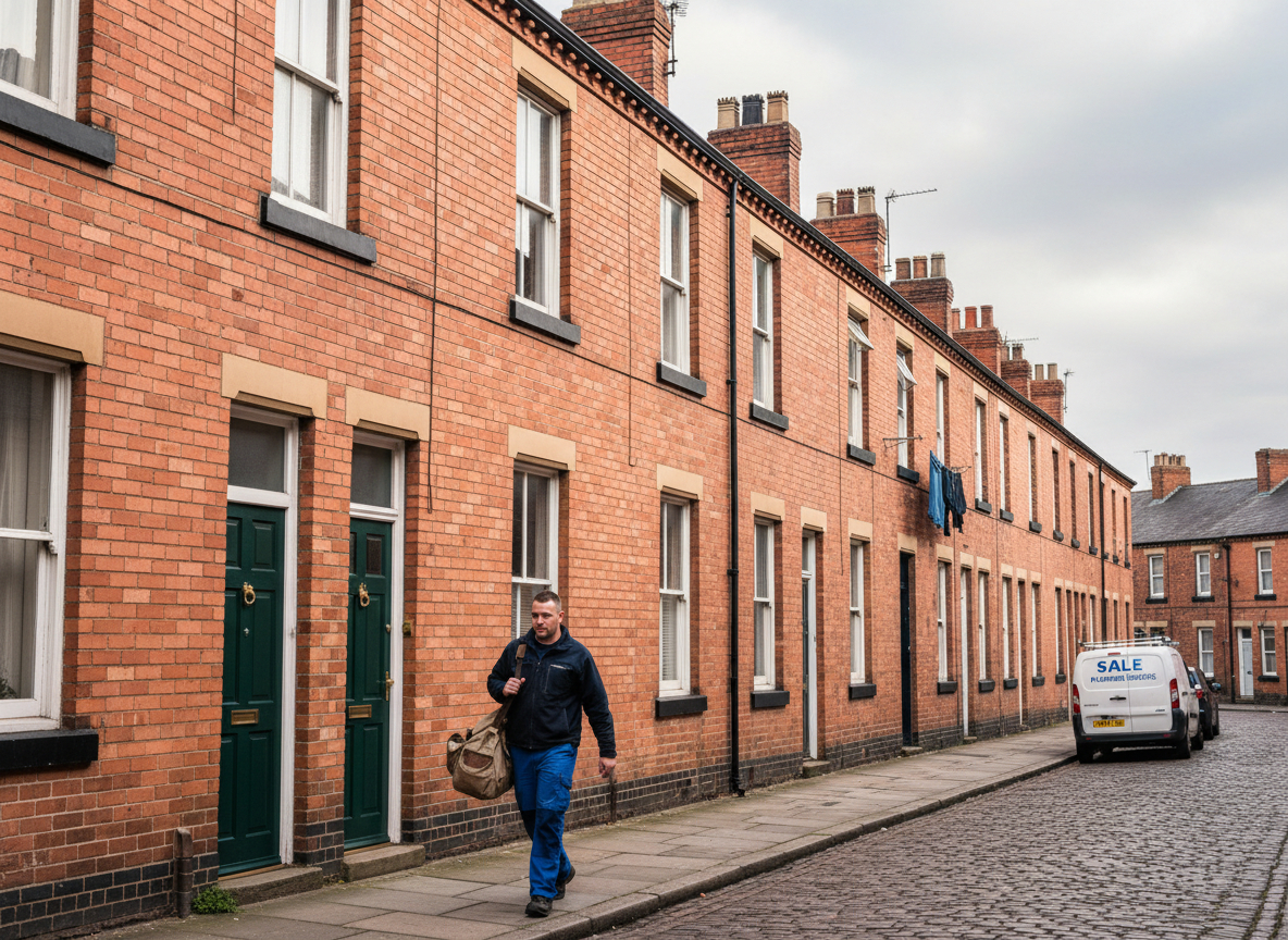 Local housing and streets in Sale, M33