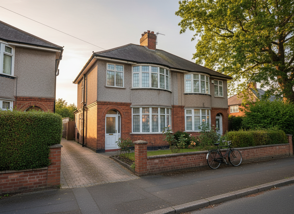 Local housing and streets in Timperley, WA15